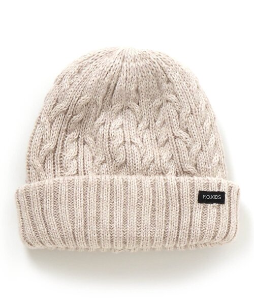 F.O.KIDS（エフオーキッズ）の「/リバーシブルニットキャップ（ニットキャップ/ビーニー・キッズ・チャコール/アイボリー/カーキ/マスタード/レッド・48/50/54/58）」の2枚目の写真