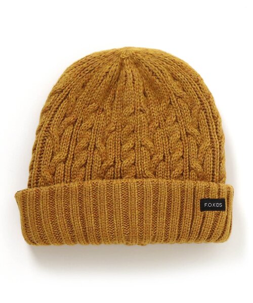 F.O.KIDS（エフオーキッズ）の「/リバーシブルニットキャップ（ニットキャップ/ビーニー・キッズ・チャコール/アイボリー/カーキ/マスタード/レッド・48/50/54/58）」の4枚目の写真