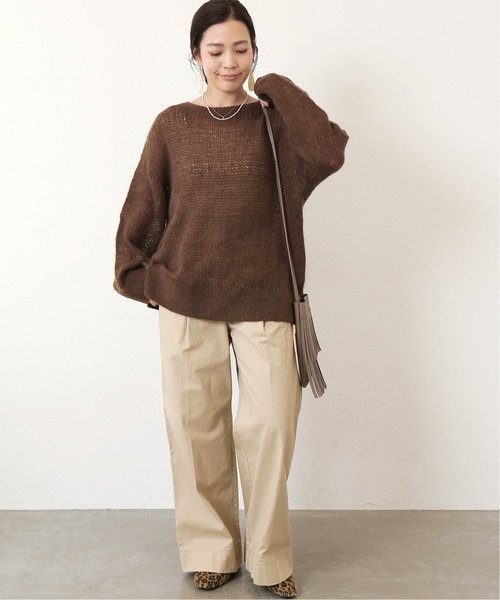 Simplicite(サンプリシテ)の「MOHAIR ニットプルオーバー◆(ニット/セーター・レディース・ホワイト/ブラウン/サックスブルー・FREE)」の13枚目の写真