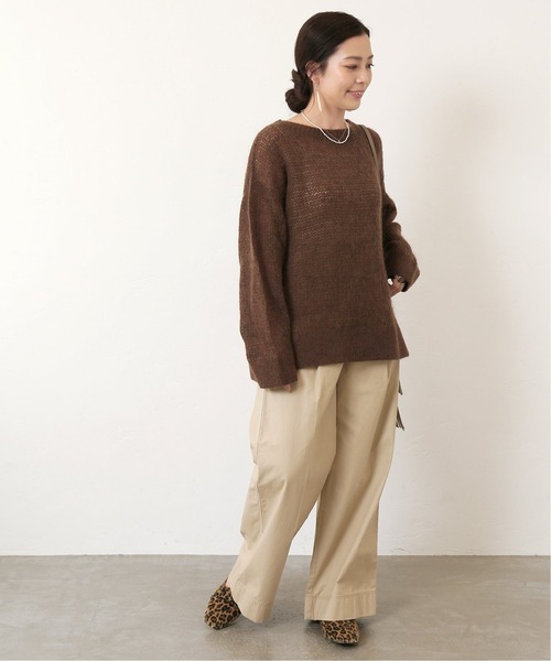 Simplicite(サンプリシテ)の「MOHAIR ニットプルオーバー◆(ニット/セーター・レディース・ホワイト/ブラウン/サックスブルー・FREE)」の5枚目の写真