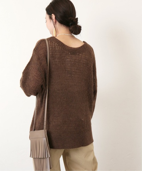 Simplicite(サンプリシテ)の「MOHAIR ニットプルオーバー◆(ニット/セーター・レディース・ホワイト/ブラウン/サックスブルー・FREE)」の22枚目の写真