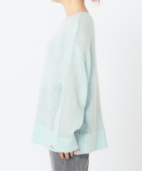 Simplicite(サンプリシテ)の「MOHAIR ニットプルオーバー◆(ニット/セーター・レディース・ホワイト/ブラウン/サックスブルー・FREE)」の19枚目の写真