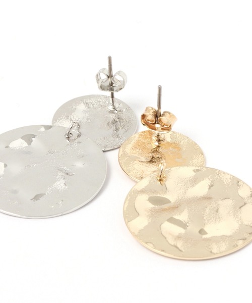 LAKOLE（ラコレ）の「たたきダブルラウンドピアス / 218573（ピアス（両耳用）・レディース・その他1/その他2・FREE）」の4枚目の写真
