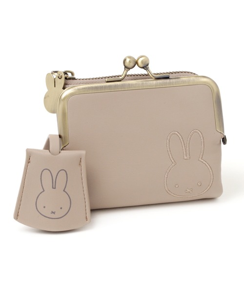 studio CLIP(スタディオクリップ)の「キーケース付きがま口財布〔Dick Brunaコラボ〕(財布・レディース・ライトグレー/イエロー/グリーン・FREE)」の2枚目の写真