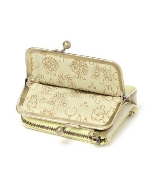 studio CLIP(スタディオクリップ)の「キーケース付きがま口財布〔Dick Brunaコラボ〕(財布・レディース・ライトグレー/イエロー/グリーン・FREE)」の13枚目の写真