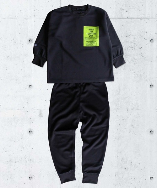 THE CASUAL（カジュアル）の「セットアップ クルーネック スウェット ジョガー パンツ キッズ（スウェット・キッズ・ブラック/オフホワイト/モカ/チャコール・120cm/140cm/130cm/160cm/110cm/150cm）」の6枚目の写真