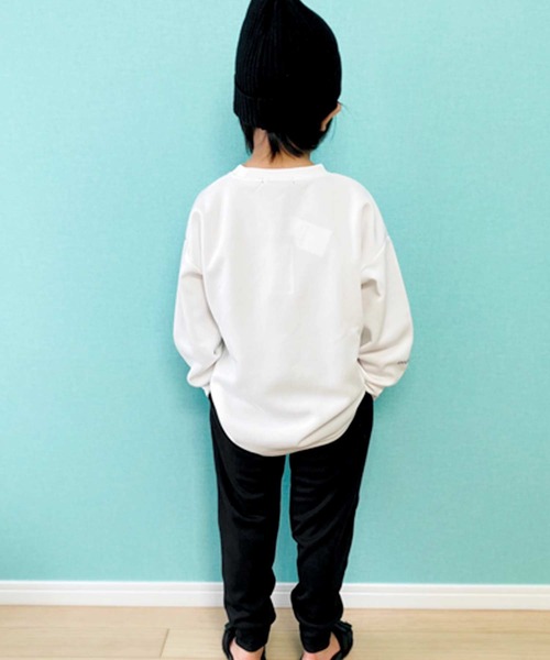 THE CASUAL（カジュアル）の「セットアップ クルーネック スウェット ジョガー パンツ キッズ（スウェット・キッズ・ブラック/オフホワイト/モカ/チャコール・120cm/140cm/130cm/160cm/110cm/150cm）」の11枚目の写真