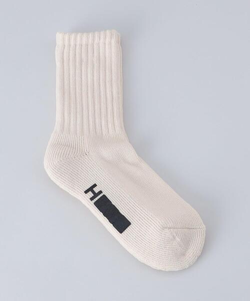 H　BEAUTY&YOUTH UNITED ARROWS（エイチビューティーアンドユースユナイテッドアローズ）の「＜H＞LOOSE REGULAR SOCKS WOMEN'S SIZE/ソックス（ソックス/靴下・メンズ・ホワイト/ブラック/ベージュ/ライム・FREE）」の3枚目の写真