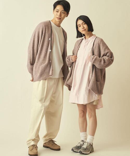 info. BEAUTY&YOUTH(インフォビューティアンドユース)の「【WEB限定】<info. BEAUTY&YOUTH> シャギー パイピング カーディガン(カーディガン/ボレロ・メンズ・ネイビー/ベージュ/ケリー・S/M/L)」の19枚目の写真