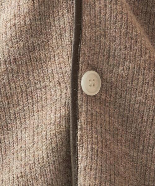 info. BEAUTY&YOUTH(インフォビューティアンドユース)の「【WEB限定】<info. BEAUTY&YOUTH> シャギー パイピング カーディガン(カーディガン/ボレロ・メンズ・ネイビー/ベージュ/ケリー・S/M/L)」の11枚目の写真