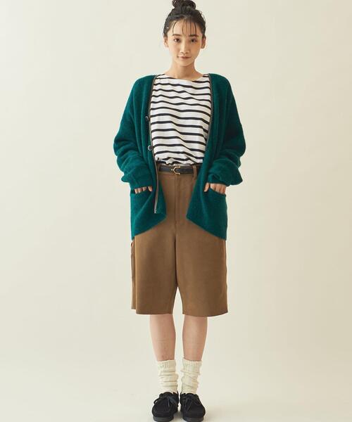 info. BEAUTY&YOUTH(インフォビューティアンドユース)の「【WEB限定】<info. BEAUTY&YOUTH> シャギー パイピング カーディガン(カーディガン/ボレロ・メンズ・ネイビー/ベージュ/ケリー・S/M/L)」の18枚目の写真