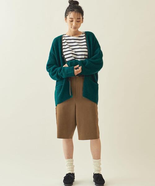 info. BEAUTY&YOUTH(インフォビューティアンドユース)の「【WEB限定】<info. BEAUTY&YOUTH> シャギー パイピング カーディガン(カーディガン/ボレロ・メンズ・ネイビー/ベージュ/ケリー・S/M/L)」の6枚目の写真