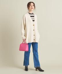 BEAUTY&YOUTH UNITED ARROWS | BY ウールカシミヤ アクアオーバーVネックカーディガン ∴(カーディガン/ボレロ)