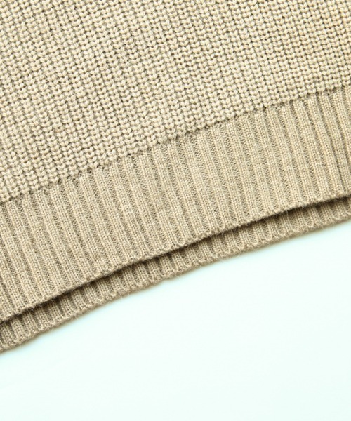 SUGAR BISKET(シュガービスケット)の「襟付きハイゲージニットトップス(ニット/セーター・レディース・ベージュ/ブラック/ブラウン/アイボリー・フリー)」の6枚目の写真