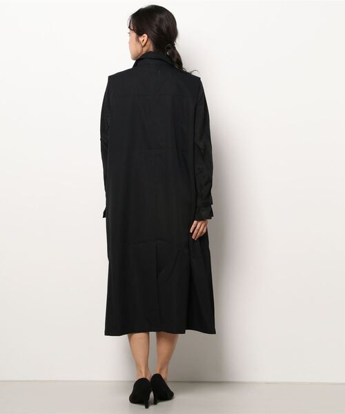 ROSE BUD（ローズバッド）の「レイヤードトレンチ（トレンチコート・レディース・ブラック/ベージュ/カーキ・FREE）」の6枚目の写真