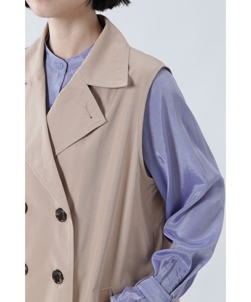 ROSE BUD（ローズバッド）の「レイヤードトレンチ（トレンチコート・レディース・ブラック/ベージュ/カーキ・FREE）」の21枚目の写真