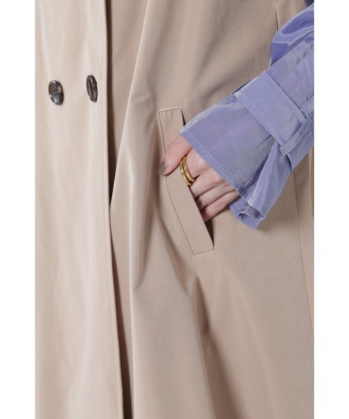 ROSE BUD（ローズバッド）の「レイヤードトレンチ（トレンチコート・レディース・ブラック/ベージュ/カーキ・FREE）」の20枚目の写真