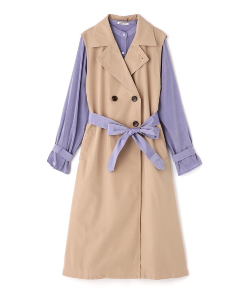 ROSE BUD（ローズバッド）の「レイヤードトレンチ（トレンチコート・レディース・ブラック/ベージュ/カーキ・FREE）」の15枚目の写真