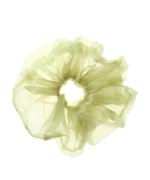 INGNI（イング）の「BIGオーガンジーシュシュ（シュシュ・レディース・ブラック/ベージュ/カーキ/ピンク/アイボリー・ONE SIZE）」の6枚目の写真