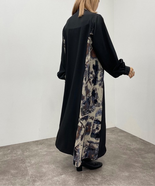 apres jour mignon(アプレジュールミニョン)の「サイド切替ワンピース 【ZOZOTOWN限定アイテム】(ワンピース・レディース・ブラック系その他/グリーン系その他・X-LARGE/フリー)」の10枚目の写真