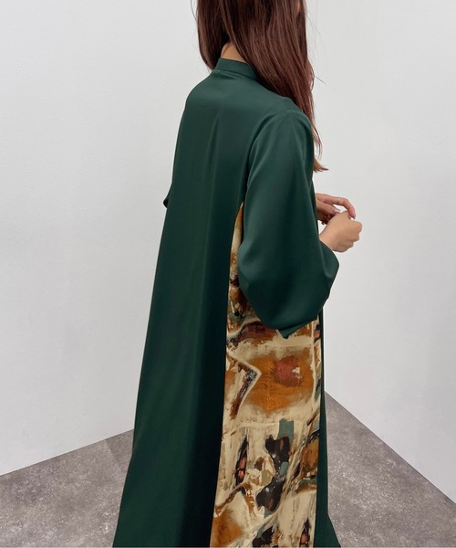apres jour mignon(アプレジュールミニョン)の「サイド切替ワンピース 【ZOZOTOWN限定アイテム】(ワンピース・レディース・ブラック系その他/グリーン系その他・X-LARGE/フリー)」の13枚目の写真