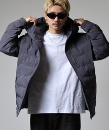 ダウン混シームレスパファージャケット