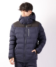 ダウン混シームレスパファージャケット