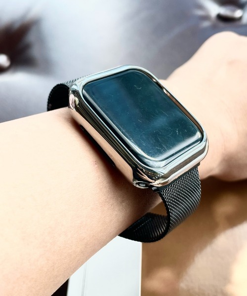 Me%（ミィパーセント）の「AppleWatchスリムメッシュバンド【UNISEX】【全サイズ対応】（デジタル腕時計・レディース・ライトピンク/シルバー/ブラック・LARGE/MEDIUM）」の6枚目の写真