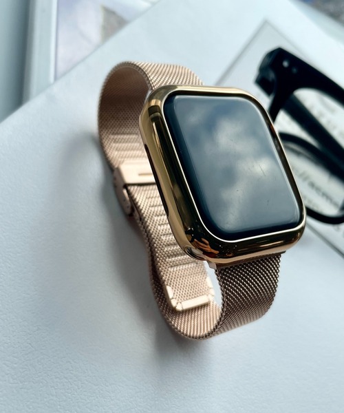 Me%（ミィパーセント）の「AppleWatchスリムメッシュバンド【UNISEX】【全サイズ対応】（デジタル腕時計・レディース・ライトピンク/シルバー/ブラック・LARGE/MEDIUM）」の12枚目の写真