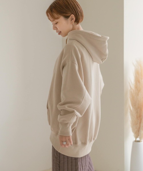 ITEMS URBANRESEARCH（アイテムズ アーバンリサーチ）の「ウラキモウパーカー（パーカー・レディース・ネイビー/ベージュ/ブラウン・FREE）」の5枚目の写真