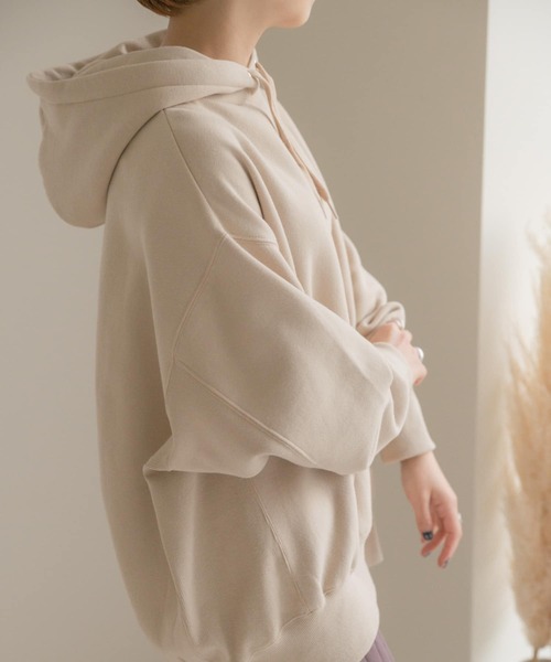 ITEMS URBANRESEARCH（アイテムズ アーバンリサーチ）の「ウラキモウパーカー（パーカー・レディース・ネイビー/ベージュ/ブラウン・FREE）」の7枚目の写真