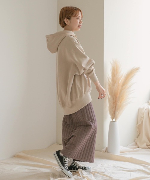 ITEMS URBANRESEARCH（アイテムズ アーバンリサーチ）の「ウラキモウパーカー（パーカー・レディース・ネイビー/ベージュ/ブラウン・FREE）」の9枚目の写真