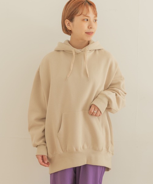 ITEMS URBANRESEARCH（アイテムズ アーバンリサーチ）の「ウラキモウパーカー（パーカー・レディース・ネイビー/ベージュ/ブラウン・FREE）」の11枚目の写真