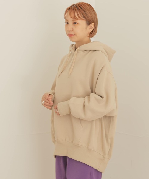 ITEMS URBANRESEARCH（アイテムズ アーバンリサーチ）の「ウラキモウパーカー（パーカー・レディース・ネイビー/ベージュ/ブラウン・FREE）」の12枚目の写真