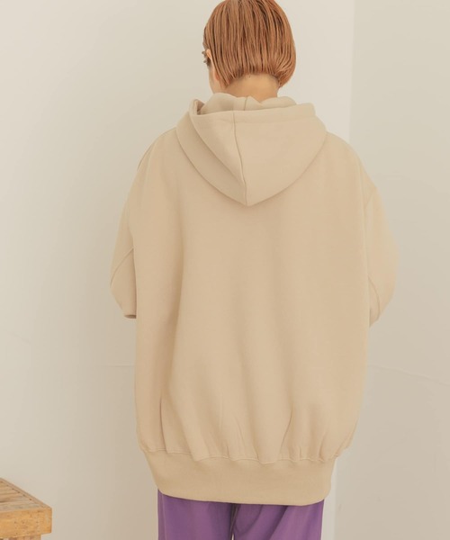 ITEMS URBANRESEARCH（アイテムズ アーバンリサーチ）の「ウラキモウパーカー（パーカー・レディース・ネイビー/ベージュ/ブラウン・FREE）」の14枚目の写真