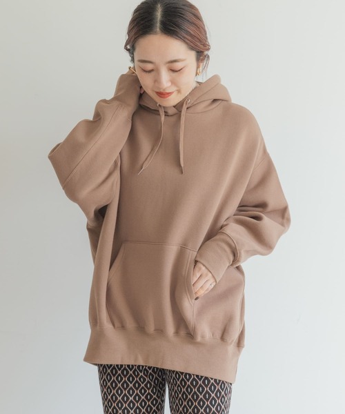 ITEMS URBANRESEARCH（アイテムズ アーバンリサーチ）の「ウラキモウパーカー（パーカー・レディース・ネイビー/ベージュ/ブラウン・FREE）」の17枚目の写真