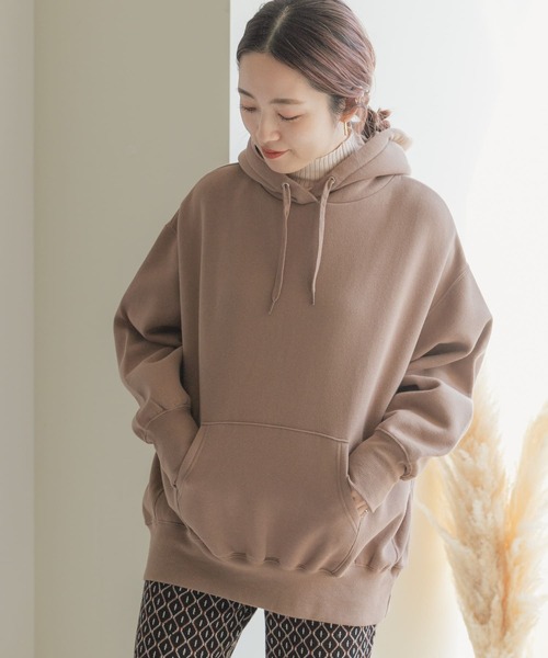 ITEMS URBANRESEARCH（アイテムズ アーバンリサーチ）の「ウラキモウパーカー（パーカー・レディース・ネイビー/ベージュ/ブラウン・FREE）」の18枚目の写真