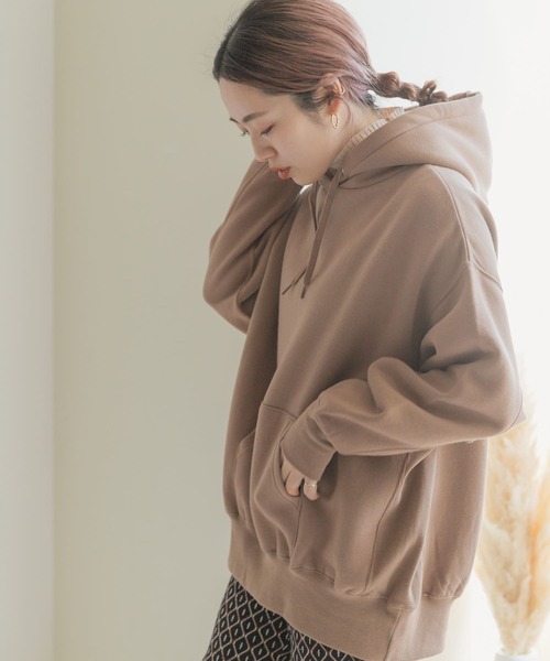 ITEMS URBANRESEARCH（アイテムズ アーバンリサーチ）の「ウラキモウパーカー（パーカー・レディース・ネイビー/ベージュ/ブラウン・FREE）」の20枚目の写真