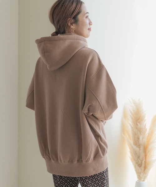 ITEMS URBANRESEARCH（アイテムズ アーバンリサーチ）の「ウラキモウパーカー（パーカー・レディース・ネイビー/ベージュ/ブラウン・FREE）」の21枚目の写真