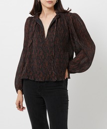 【GANNI】Pleated Georgette Blouse