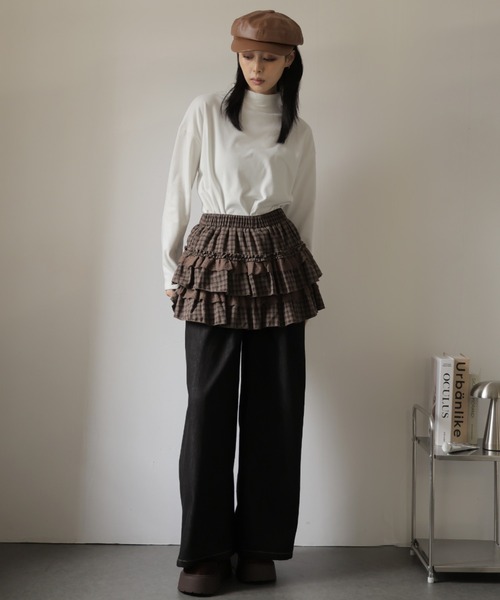 Ulysses（ユリシス）の「ハイネックシンプルカットソー（Tシャツ/カットソー・レディース・ホワイト/ブラック/グレー/ベージュ/ブラウン/ライトブラウン/ネイビー/ホワイト系その他/ブラック系その他・S/M/L）」の22枚目の写真