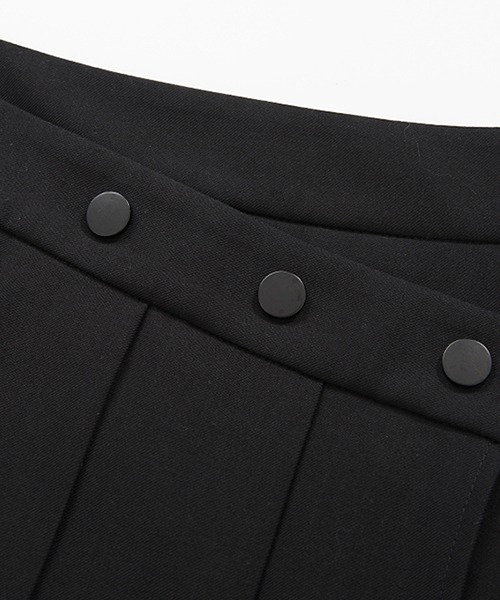 Fano Studios（ファノ ストゥディオズ）の「【Fano Studios】Asymmetry waist pleated skirt FD21B012（スカート・レディース・ブラック・L/M/S）」の12枚目の写真