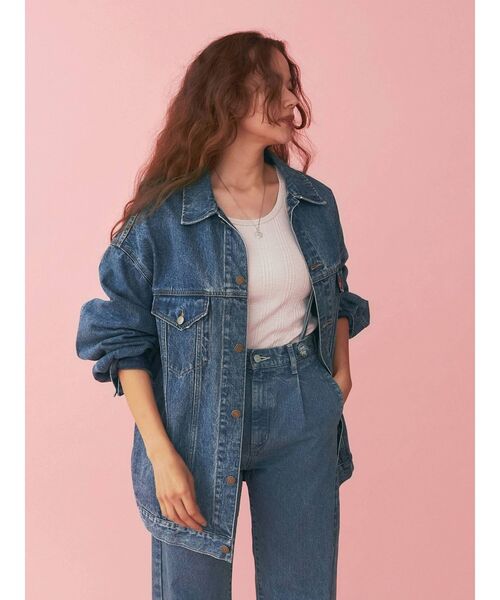 Ungrid(アングリッド)の「ランダムテレコタンクトップ(タンクトップ・レディース・オフホワイト/ブラック/ピンク/オレンジ/グリーン系その他/ブルー・FREE)」の10枚目の写真