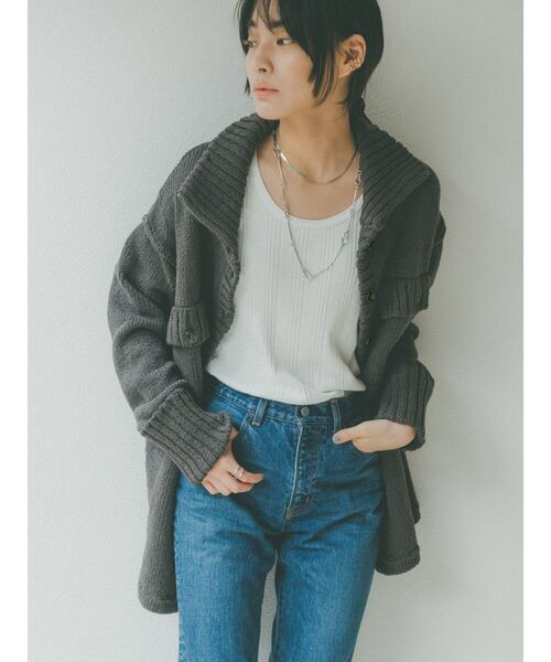 Ungrid(アングリッド)の「ランダムテレコタンクトップ(タンクトップ・レディース・オフホワイト/ブラック/ピンク/オレンジ/グリーン系その他/ブルー・FREE)」の18枚目の写真