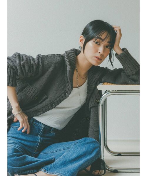 Ungrid(アングリッド)の「ランダムテレコタンクトップ(タンクトップ・レディース・オフホワイト/ブラック/ピンク/オレンジ/グリーン系その他/ブルー・FREE)」の19枚目の写真