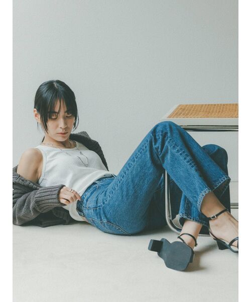 Ungrid(アングリッド)の「ランダムテレコタンクトップ(タンクトップ・レディース・オフホワイト/ブラック/ピンク/オレンジ/グリーン系その他/ブルー・FREE)」の20枚目の写真