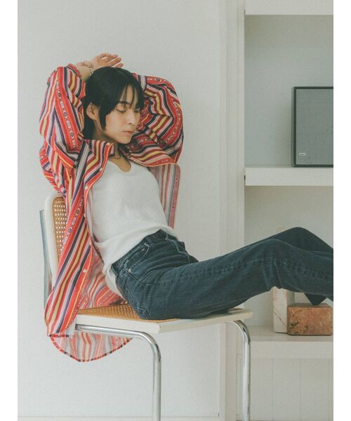 Ungrid(アングリッド)の「ランダムテレコタンクトップ(タンクトップ・レディース・オフホワイト/ブラック/ピンク/オレンジ/グリーン系その他/ブルー・FREE)」の21枚目の写真