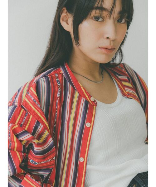 Ungrid(アングリッド)の「ランダムテレコタンクトップ(タンクトップ・レディース・オフホワイト/ブラック/ピンク/オレンジ/グリーン系その他/ブルー・FREE)」の22枚目の写真