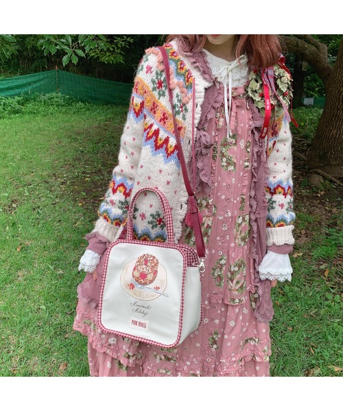 【最安値】 PINK HOUSE（ピンクハウス）の「スイーツプリント2WAYバッグ バッグ