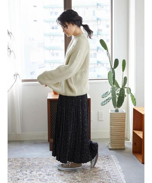 AMERICAN HOLIC（アメリカンホリック）の「ふんわりソフトプリーツスカート（スカート・レディース・ドット/モカ・L/M）」の22枚目の写真